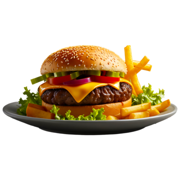 burger & French Fries
